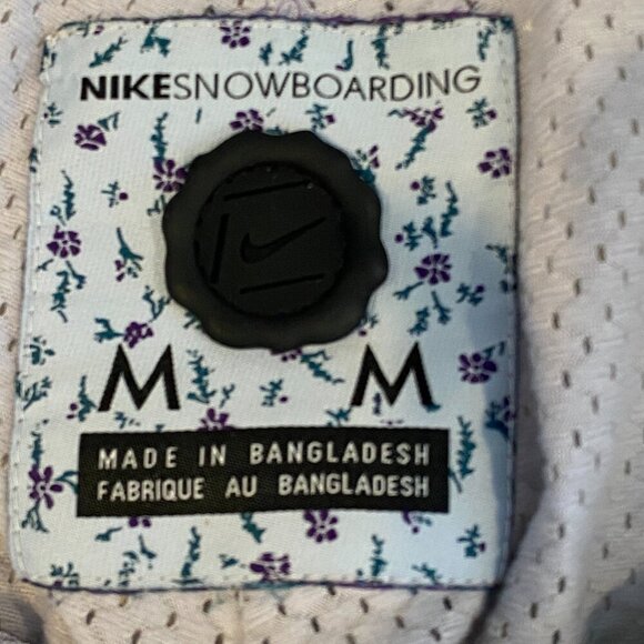 Nike Womens M Park Snowboarding Winter Snow Pants Cargo Ski Khaki 321G - Picture 14 of 16